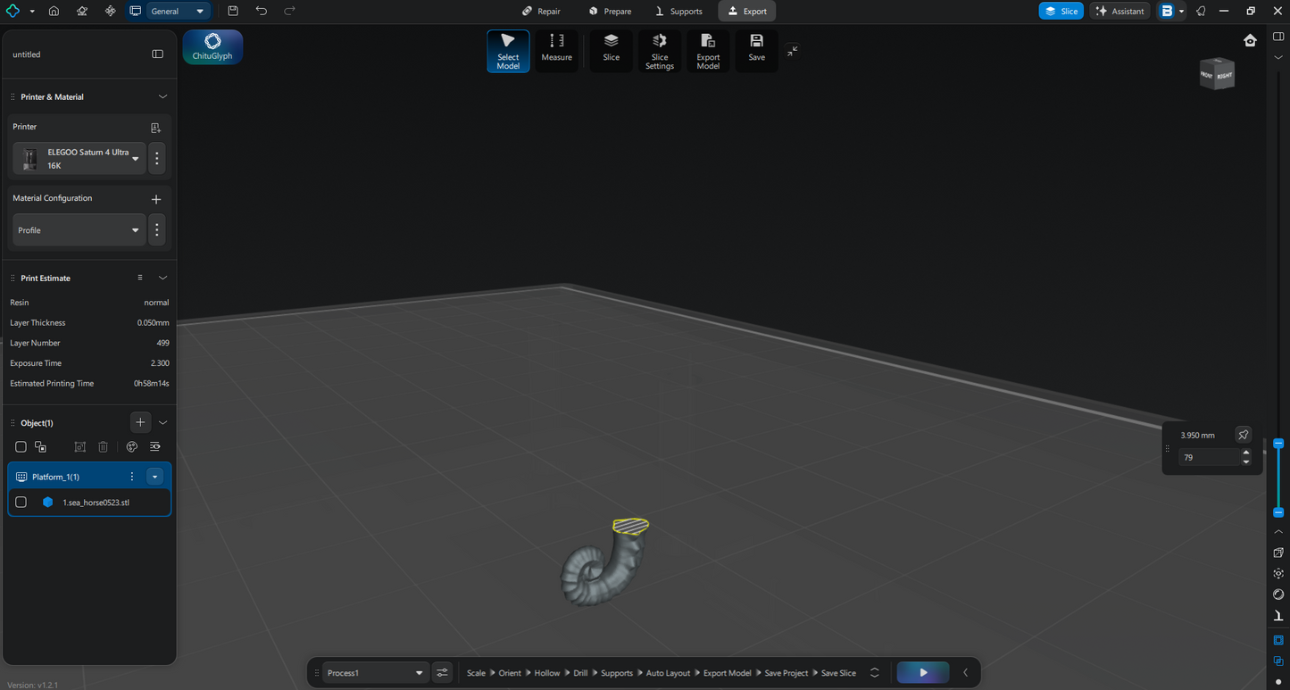 【タツノオトシゴ３D】～Seahorse～
