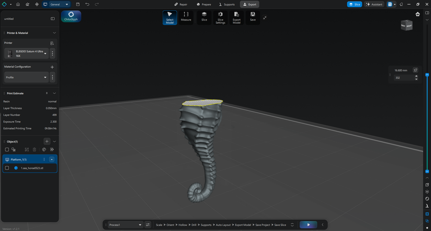 【タツノオトシゴ３D】～Seahorse～