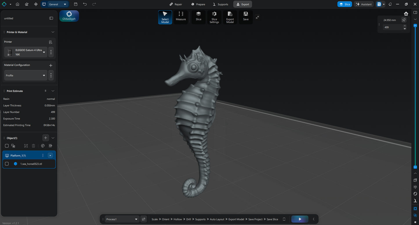 【タツノオトシゴ３D】～Seahorse～