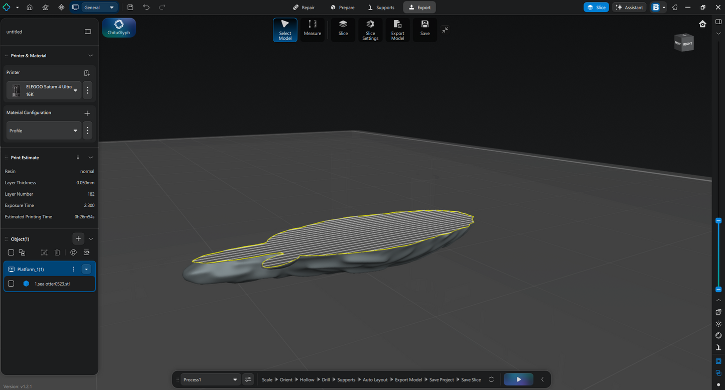 【ラッコ３D】～Sea otter～