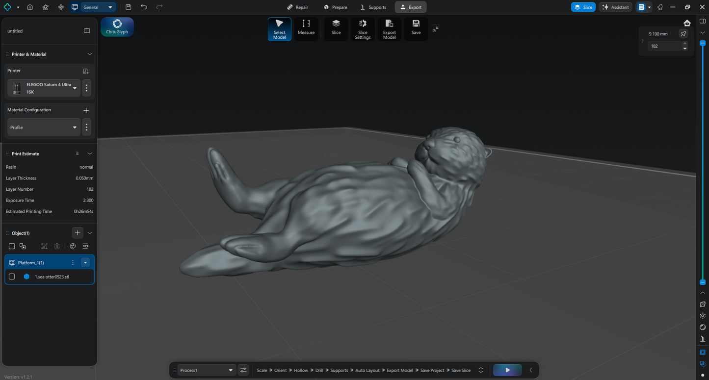 【ラッコ３D】～Sea otter～